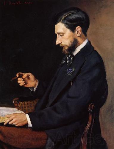 Frederic Bazille Portrait of Edmond Maitre